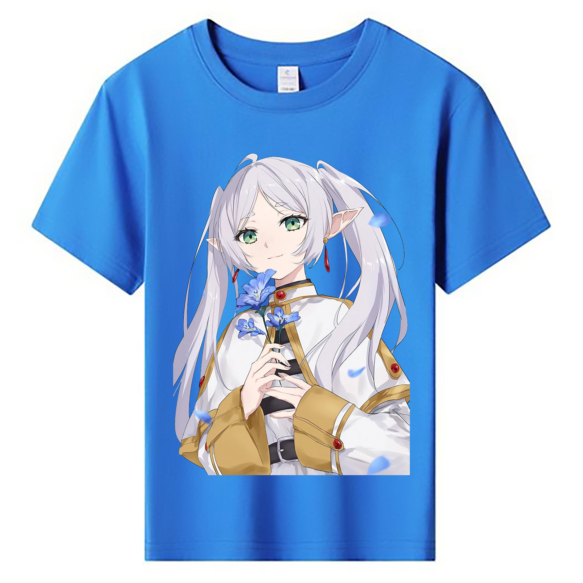 （画像用） 葬送のフリーレン Frieren 綿100％キッズTシャツ（フロントプリント）